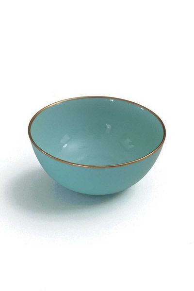 Luminarc Diwali Turquoise 6 Pieces 12 cm Gilded Bowl