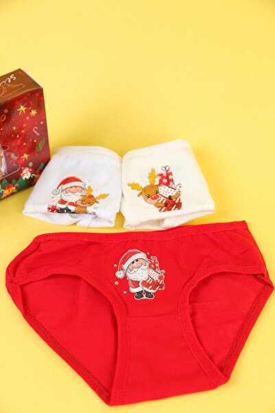 Ugly Duck 03-10 ani Fata Multicolor Craciun Cutie Lenjerie Triplu