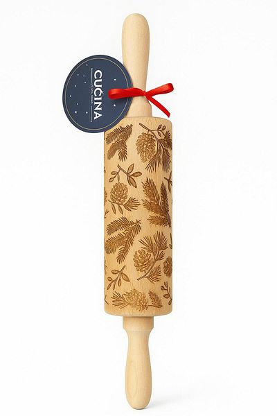 English Home La Cucina Wooden Roller 35 cm Natural