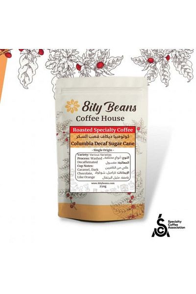 8ity Beans Colombia Decaf Sugar Cane Coffee (Caffeine-Free)
