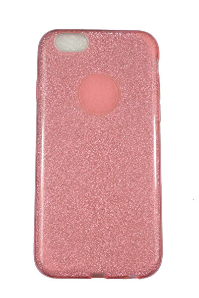 OEM Carcasă compatibilă cu iPhone 6, silicon cu sclipici, roz