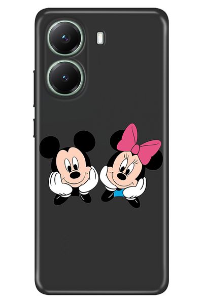 POCO غطاء حماية لهاتف X7 Pro مصنوع من السيليكون الملون ومطبوع من مادة TPU ميني ميكي