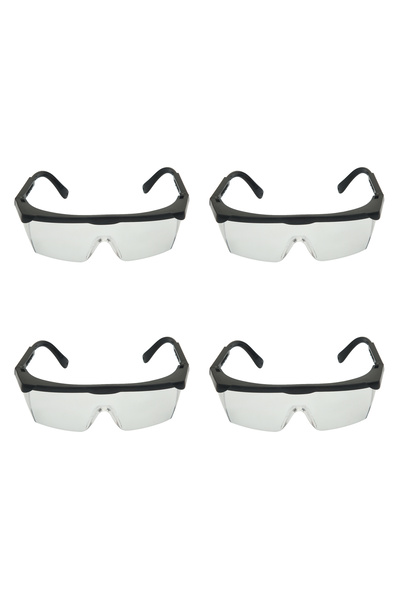 Lawazim Safety Glasses Transparent Adjustable UV Protection Anti-Fog Scratch Resistant