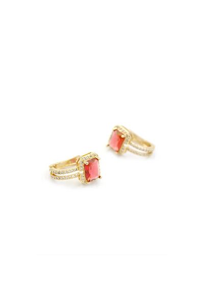 SepetBudur Jewelled Earrings - Red