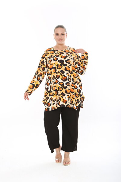 XL Modam Women's Lycra Viscose Plus Size Tunic (Chest Size 150cm)