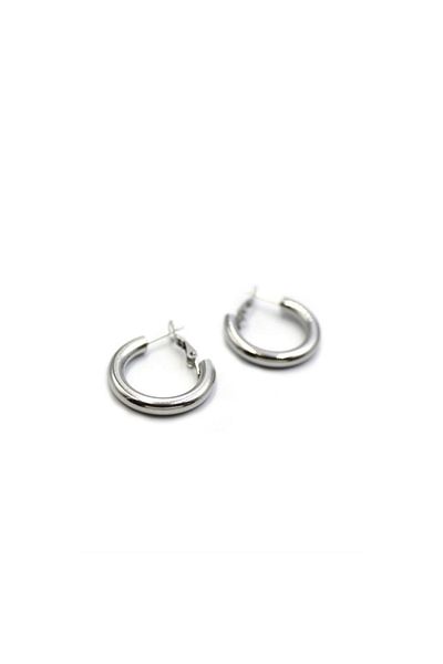 SepetBudur Hoop earrings - 2 cm - silver