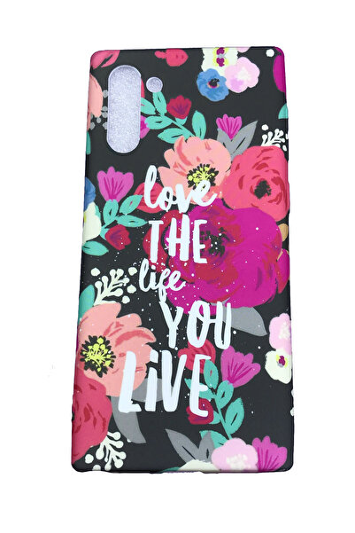 OEM Carcasă Samsung Galaxy Note 10, fosforescentă, Love Life Live