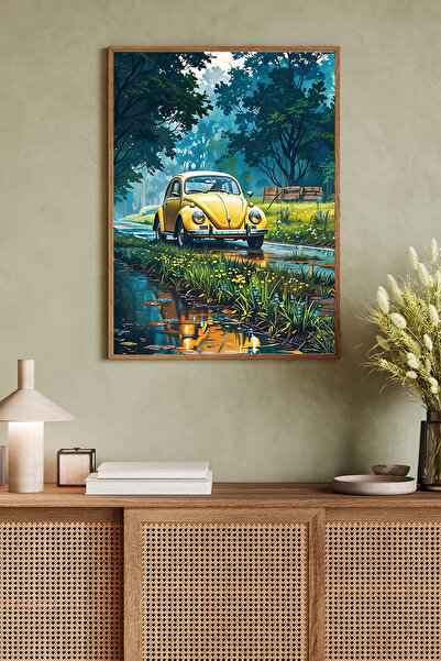 Dekorsiahome Pictură decorativă dintr-o singură bucată cu cadru din lemn TK0799