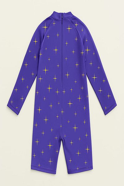 My Kids Wear Girls' Long Sleeve and Zippered Swimsuit Set 3 -10 Yas 11909