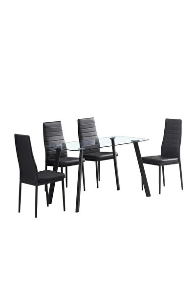 Danube Home Cuckoo 1+4 Dining Set L120xW70xH76cm