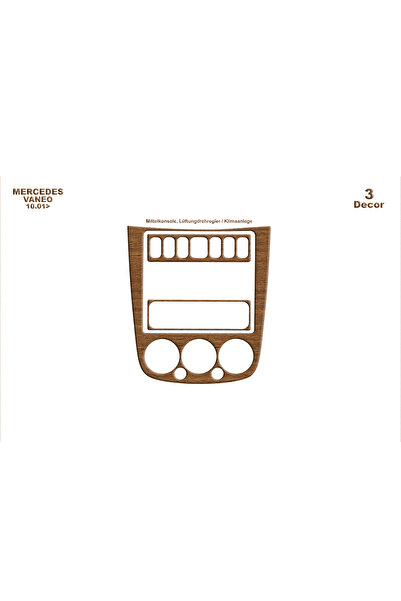 Marscockpitdesign مرسيدس فانيو وحدة التحكم-توبيردو 2001-2006 3 قطع