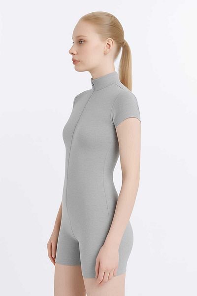 Maison La Femme Swimsuit Shorts Jumpsuit Zippered Sports Daily Use