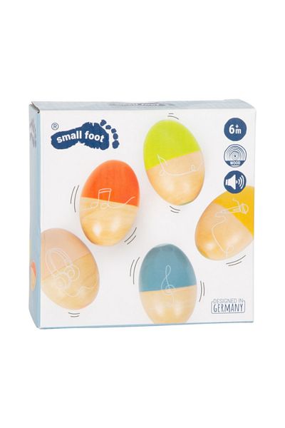 Small Foot Set of 5 musical eggs "Groovy Beats"
