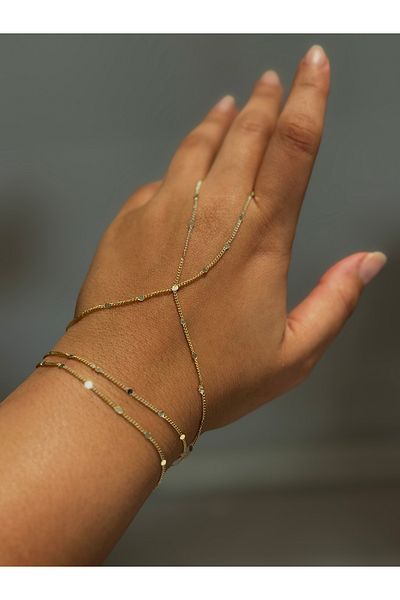 Beloria Gold Sequin Detail Steel Şahmeran