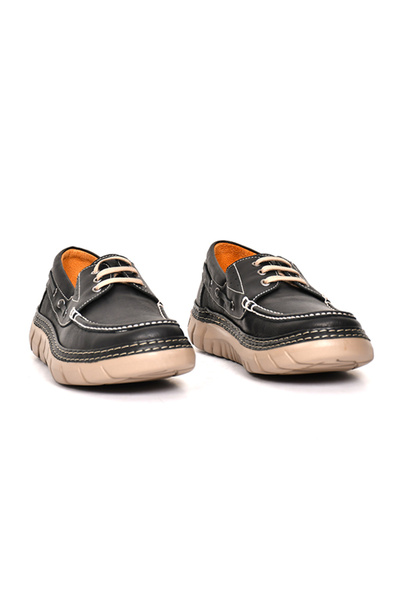 Tuna Genuine Leather Lace-Up Casual Men's Shoes - Eva Sole 251280