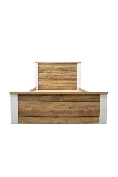 Danube Home Swann 120x200 Young Single Bed - Summer Oak/Pearl White L208xW128xH103cm