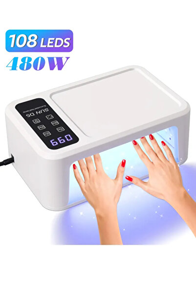 Choice1 EU SUN D5 مصباح الأشعة فوق البنفسجية LED للأظافر 480 واط 108 مصباح LE...