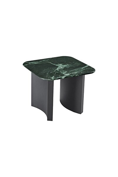 Danube Home طاولة جانبية أنيقة من كينستون - باللونين الأخضر والأسود، مع ضمان لمدة عامين