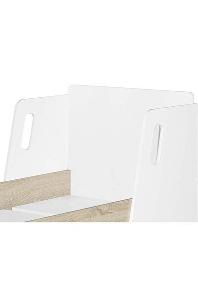 Danube Home Kinder Guardian 70x130 Toddler Bed - White/Sonoma Oak L135xW78xH75cm