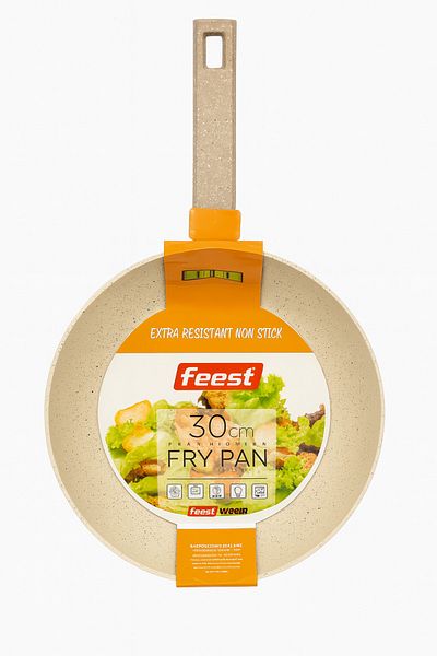 TSUMAB Feest Flames 30cm Non-Stick Fry Pan – Granite Coated, Heavy-Duty Aluminum