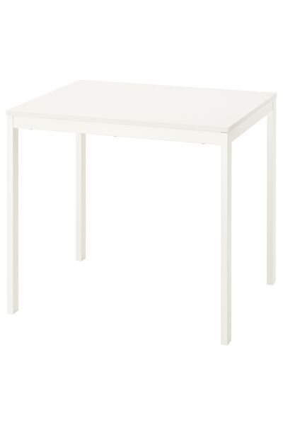 IKEA açılır mutfak masası, beyaz, 2-4 kişilik, 84/120x74 cm