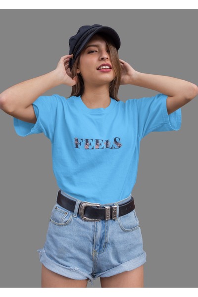 ArtYus Γυναικείο μπλουζάκι με στάμπα με στρογγυλή λαιμόκοψη και κοντό μανίκι