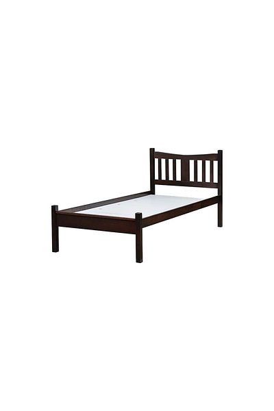Danube Home Derby Solo 90x200 Solid Wood Single Bed - Dirty Oak L210xW95xH98cm