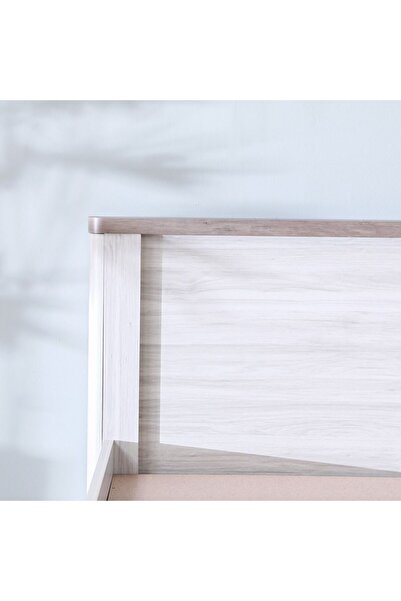 Danube Home Olivos 180x200 King Bed - Ash Grey/Oak L182xW202xH94cm