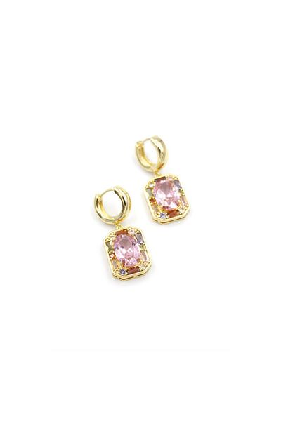 SepetBudur Jewelled Earrings - Pink