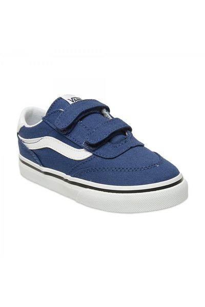 Vans Vn000D7X Brooklyn Ls V Sneakers Blue Kids Sports Shoes