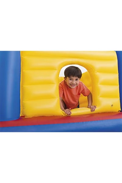 Intex Jump-O-Lene Castle Inflatable Bouncer With Air Pump