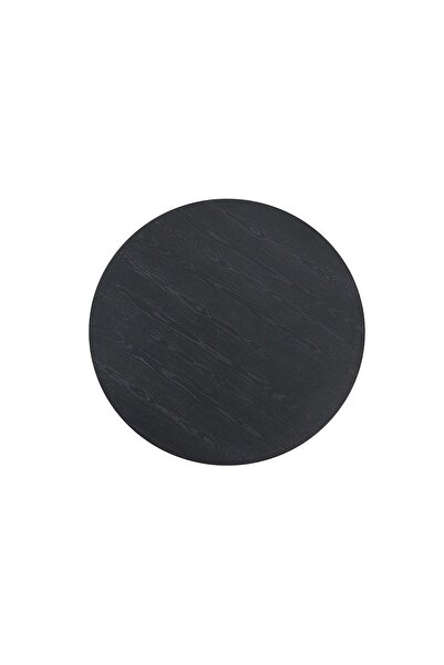 Danube Home Walder 1 + 6 Round Dining Set - Black / Grey