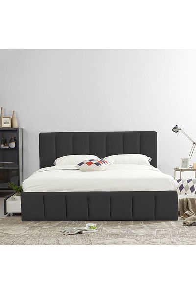 Danube Home Vista 180x200 King Bed with 4 Drawers - Black L220xW191xH111cm