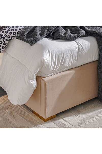 Danube Home New Poliana 180x200 King Bed - Beige L214xW213xH130cm