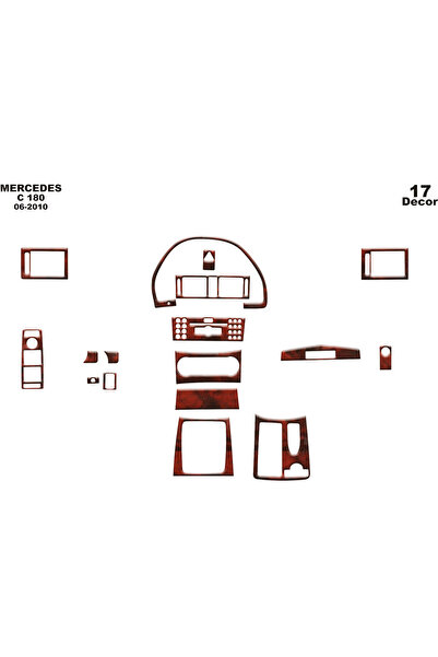 Marscockpitdesign مرسيدس C 180 كونسول-توربيدو 2006 17 قطعة