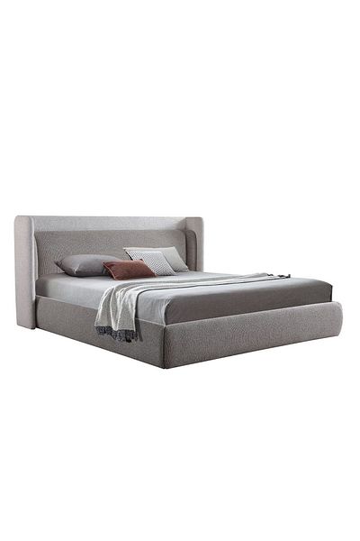 Danube Home Ultima 180x200 Upholstered King Bed - Grey L225xW211xH105.5cm
