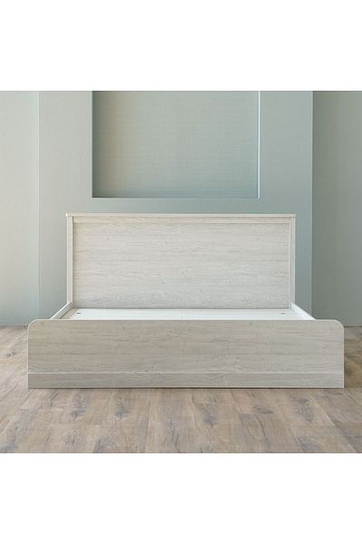 Danube Home Zirco 180x200 King Bed with Storage - White Oak L209xW189xH102cm