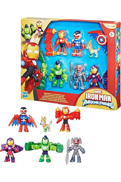 Hasbro Marvel Iron Man And His Awesome Friends Armored Up Avengers Pack G1255