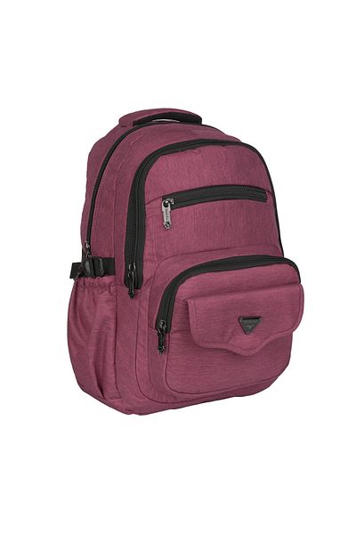 Relaxion Waterproof Multi-Eye School Backpack Claret Red 2056