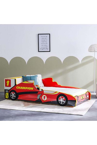 Danube Home Ranger Champion 90X190 Car Bed-Red L212xW97.5xH61cm