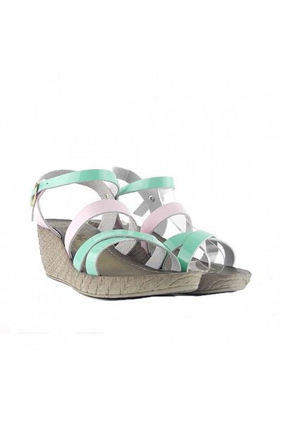 ZAZAMAG Sandale dama din Piele naturala Raffaella, multicolor