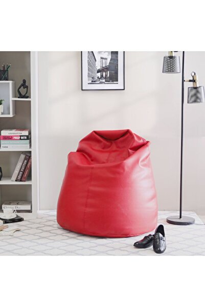Danube Home Oxford Bean Bag - Red - 80x110 cm - Comfortable PVC Fabric & Foam Seating - 1 Year Warranty