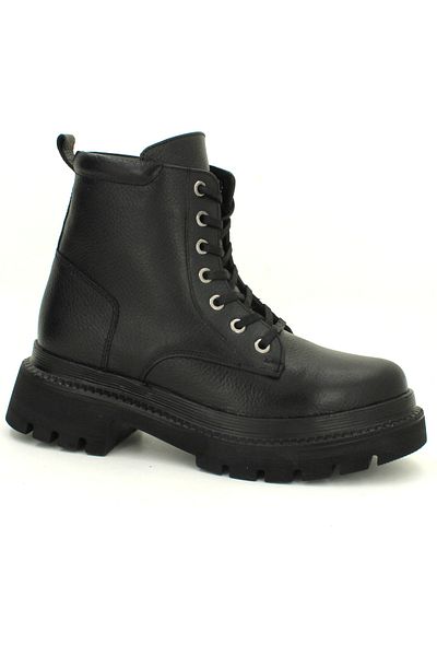 Deripabuc Genuine Leather Black Women's Leather Boots Trc-10938