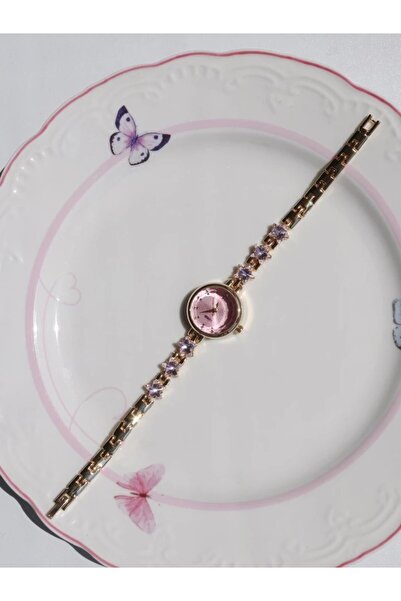 Reorah Collection Star Spark Saat Pembe Altın Kaplama