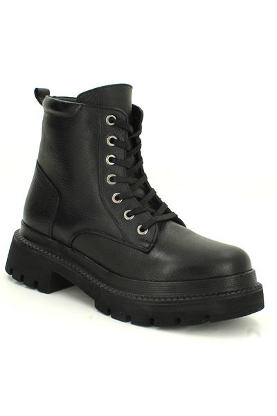Deripabuc Genuine Leather Black Women's Leather Boots Trc-10938