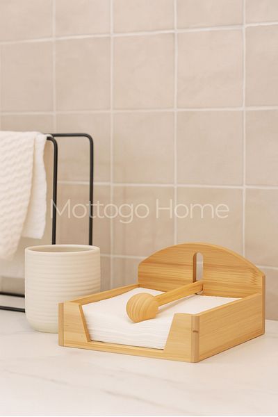 Mottogo Θήκη για χαρτοπετσέτα από μπαμπού Pinterest