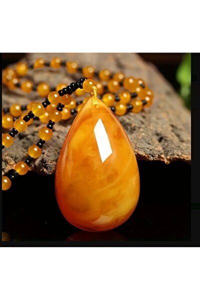 ORGANICYOU DAIJIN RUIDANZHI Su Damlası Bohem etnik tarzı amber aşk kolye