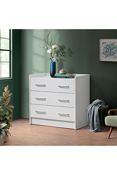 danube Supreme 3-Drawer Young Dresser - White - Engineered Wood - 2-Year Warranty - Kids Furniture