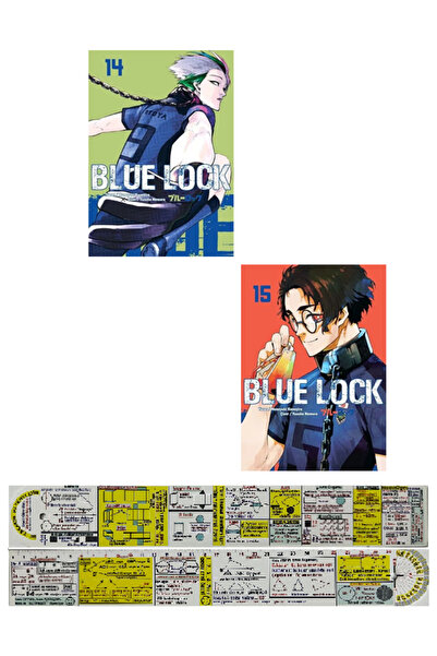Komik Şeyler Blue Lock 14-15. Ciltler Manga Seti + Mat. Öğreten Cetvel