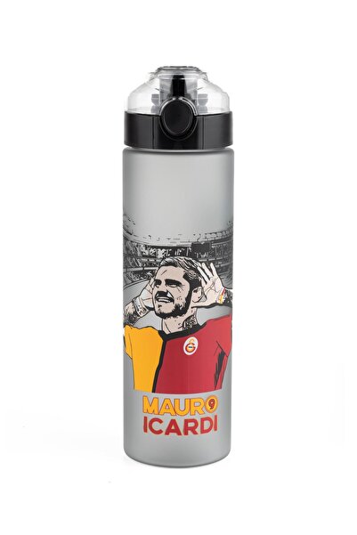 Galatasaray Lisanslı Mauro Icardi Temalı Gri Tritan Matara - Aşkın Olayım Gol Sevinci Okul ve Spor Suluğu